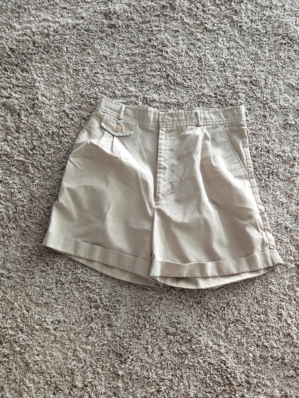 Classic High-Waist Khaki Women’s Shorts